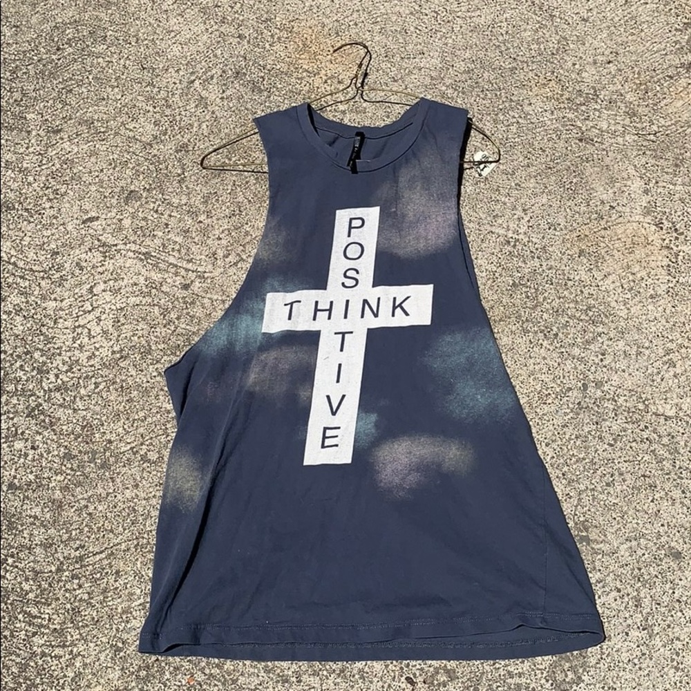 Think Positive Muscle Workout Tee